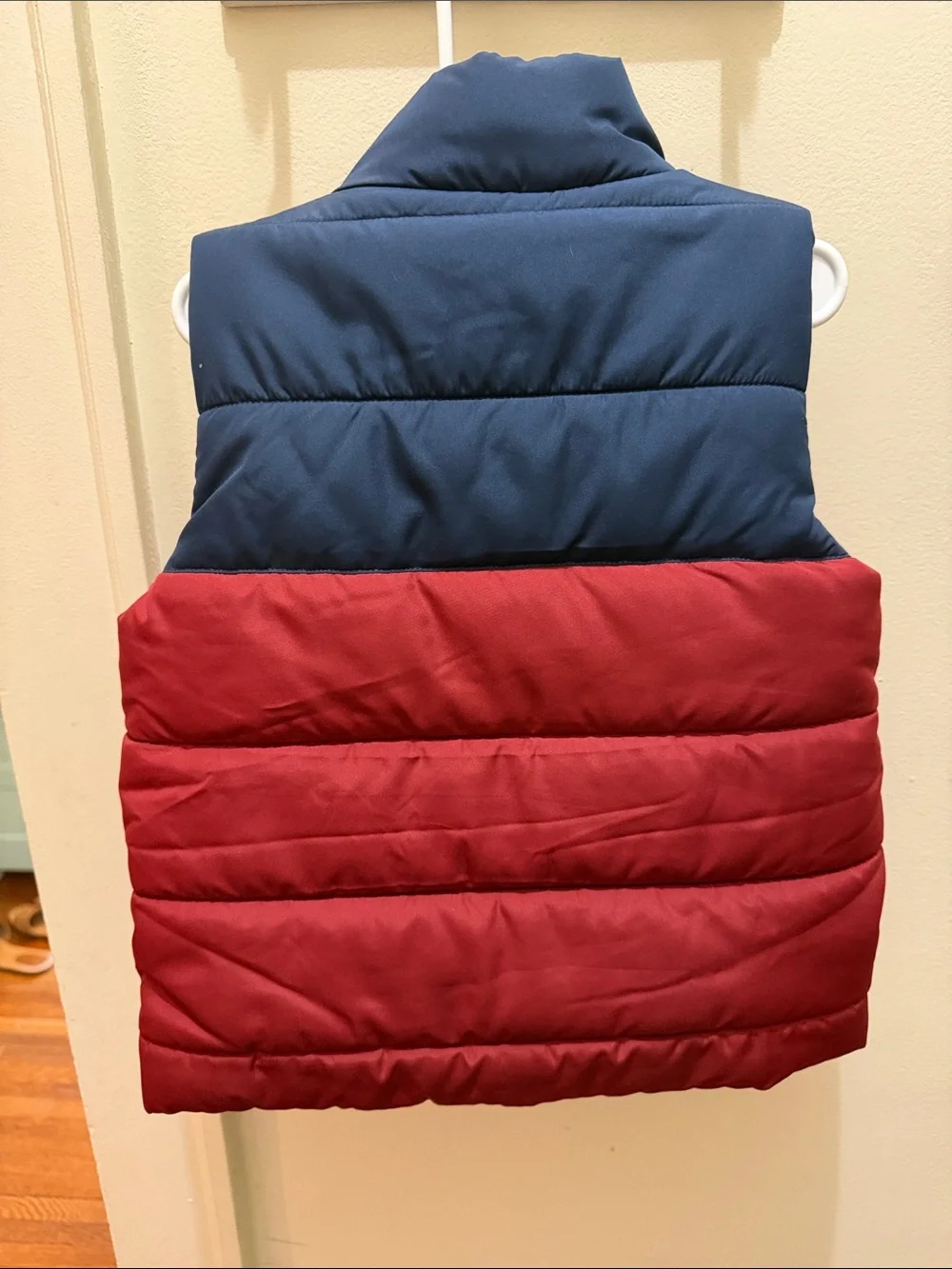 Puma Kids Navy, Cream & Red Colorblock Puffer Vest